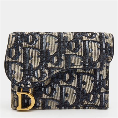 dior card holder oblique jacquard|Saddle Bloom Card Holder Blue Dior Oblique Jacquard .